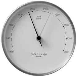 Georg Jensen - Henning Koppel Barometer, Stahl / weiß Ø 10 cm