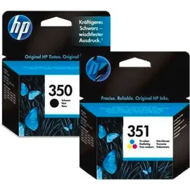HP 350 schwarz + 351 CMY
