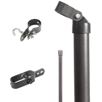 GAH Alberts Eck-Set für Maschendraht-Zaun Anthrazit-Metallic 80 cm Hoch