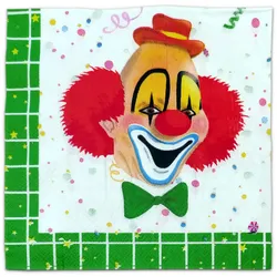Serviette Clown B (20er Pack, 33 x 33cm)