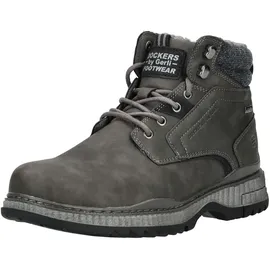 Dockers BY GERLI, Herren, Gr. 42, grau (dunkelgrau), Lederimitat, Schuhe Winterboots, Schnürboots mit Warmfutter