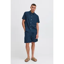 !Solid Kurzarmhemd Blau S