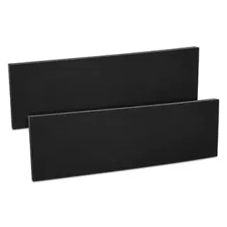kwmobile 2X Auto Türkantenschutz Wandschutz - 40x12x1,5cm - Autotür Schutz Garage Set selbstklebend - Garagenwand Türkantenschoner in Schwarz