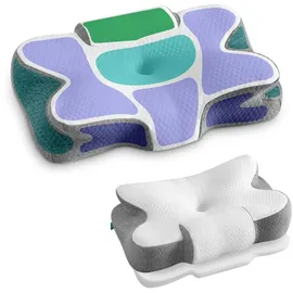 Songmics Nackenkissen Memory Foam 60 x 40 cm Grau