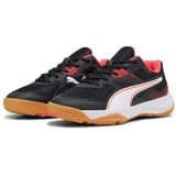 Puma Solarflash Jr II Indoor Court Shoe, black-fire orchid-puma White-Gum, 35