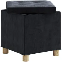 VCM Hocker Sizos M 40 x 38 x 38 cm Schwarz