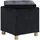 VCM Hocker Sizos M 40 x 38 x 38 cm Schwarz