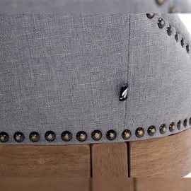 CLP Barhocker Lakewood Stoff, Antik-hell hellgrau