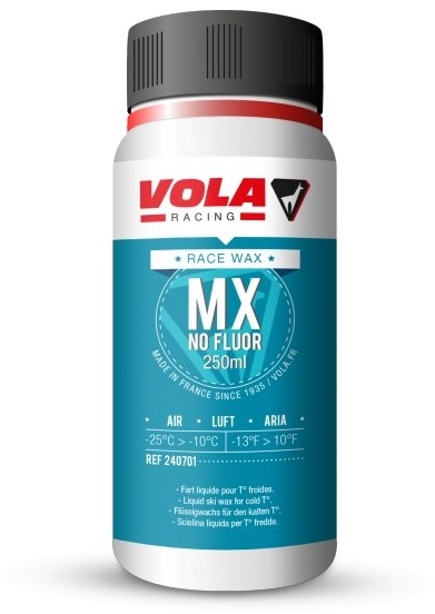 Vola Racing Trainingswachs MX Blau 250ml Vola Wachsqualität - Trainingswachs, Vola Temperaturbereich - -25° bis -10°,