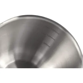 Rosti Margrethe Rührschüssel Set, Teigschüssel, Metallschüssel, Servierschüssel, Backschüsseln 2-teilig aus 18/8 Edelstahl + Silber