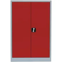 Classix Stahlschrank X-530324 feuerrot, lichtgrau 92,0 x 42,0 x 120,0 cm, aufgebaut