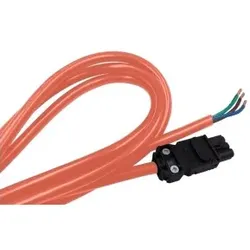 Schneider Electric NSYLAM3MN Orangefarbenes Netzkabel, 3 m lang, für LED-Lampen mit mehreren Befestigungsmöglichkeiten nach IEC
