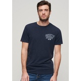 Superdry T-Shirt »ATHLETIC COLLEGE GRAPHIC TEE«, Gr. M, eclipse navy, , 98838225-M