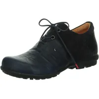 Think! Herren Kong chromfrei gegerbte nachhaltige Wechselfußbett Schnürhalbschuhe, 8060 Navy/Kombi, 41.5 EU
