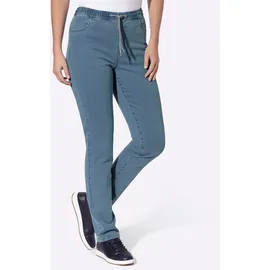 Classic Basics Bequeme Jeans CLASSIC BASICS, Damen, Gr. Normalgrößen, blau, bleached, 81% Baumwolle, 17% Polyester, 2% Elasthan, unifarben, lang, Jeans
