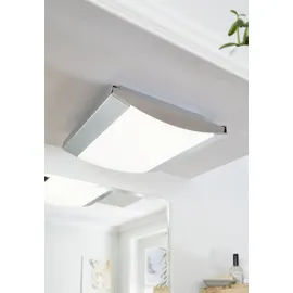 EGLO LED Deckenleuchte SIDERNO BADEZIMMER 2900LM 345X345 IP44 Chrom