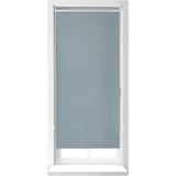 Relaxdays Thermorollo, ohne Bohren, Klemmfix, Kettenzug, 70x220 cm, Stoffbreite 66 cm, blickdichtes Klemmrollo, grau