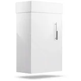 Blumfeldt Waschtisch Johnstone 40cm, Waschbecken mit Schrank Waschbeckenunterschrank Set weiß 22.5 cm x 63 cm x 41 cm