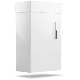 Blumfeldt Waschtisch Johnstone 40cm, Waschbecken mit Schrank Waschbeckenunterschrank Set weiß 22.5 cm x 63 cm x 41 cm