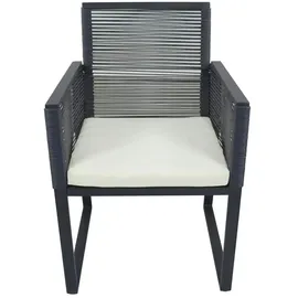 VCM Gartenmöbel 3er-Set ¦ schwarz ¦ Maße (cm): B: 53 H: 86