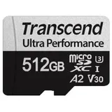 Transcend 340S R160/W125 microSDXC 512GB Kit, UHS-I U3, A2, Class 10 (TS512GUSD340S)