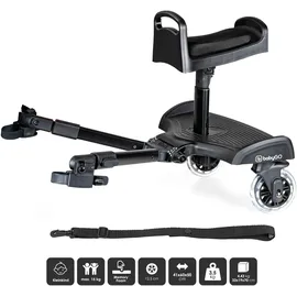 BabyGO WeGo Buggyboard Trittbrett Stehbrett inkl. Sitz schwarz