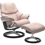 Stressless Stressless® Relaxsessel »Reno«, mit Signature Base, Größe S, M & L, Gestell Schwarz, pink