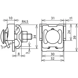 Dehn Falzklemme St/tZn 0,7-8mm FKDUL810KBF078STTZN