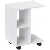 Homcom Beistelltisch, Weiß, 45x58x35 cm, Wohnzimmer, Wohnzimmertische, Beistelltische