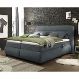 Evolution Boxspringbett mit Motor 180x200cm elektrisch Doppelbett Anthrazit, Ausführung:Variante 1 - Grau