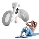 Oberschenkeltrainer Beckenbodentrainer für Frau und Männer, Beckenbodentrainer mit LED Display, Misst Wiederholungen, Zeit & Kalorien, Beinpresse Bein Beckenboden Trainingsgerät für Zuhause (Grau)