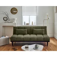 Samarra - 2-sitzer schlafsofa klappsofa - cord - grün