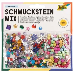 Folia Deko-Schmuckstein-Set »Rainbow«, 800-tlg.
