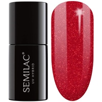 Semilac UV Nagellack Glitter Red 7ml Kollektion Hottie
