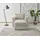 Home Affaire Sessel PIAGGE Hochwertiger Cord 110 x 83 x 161 cm Beige mit Hocker