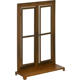 Outsunny Eisenfenster 55 x 19 x 80 cm Rustikal-Braun