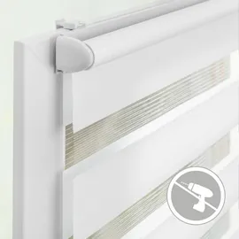 Lichtblick Duo Rollo / Doppelrollo Klemmfix 60 x 150 cm weiß