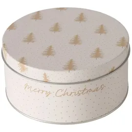 Boltze Dosen zur Aufbewahrung PLATINA Ø 14-16 cm 2-tlg. beige