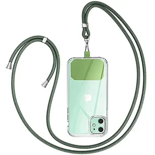 GUMO-LONG Handyband Universal zum Umhängen - Kompatibel mit jedem Handy und Smartphone, Kette zum Umhängen, Hülle mit Kordel, mit jeder Hülle kombinierbar, Polypropylen