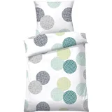 Dyckhoff Weichfrottier Bettwäsche gruen 155x220+80x80 cm