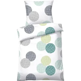 Dyckhoff Weichfrottier Bettwäsche gruen 155x220+80x80 cm