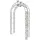 Dehner Rosenbogen Newport 134 x 244 x 38 cm Braun