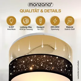 monzana Sternenhimmel 1-flg. rund schwarz