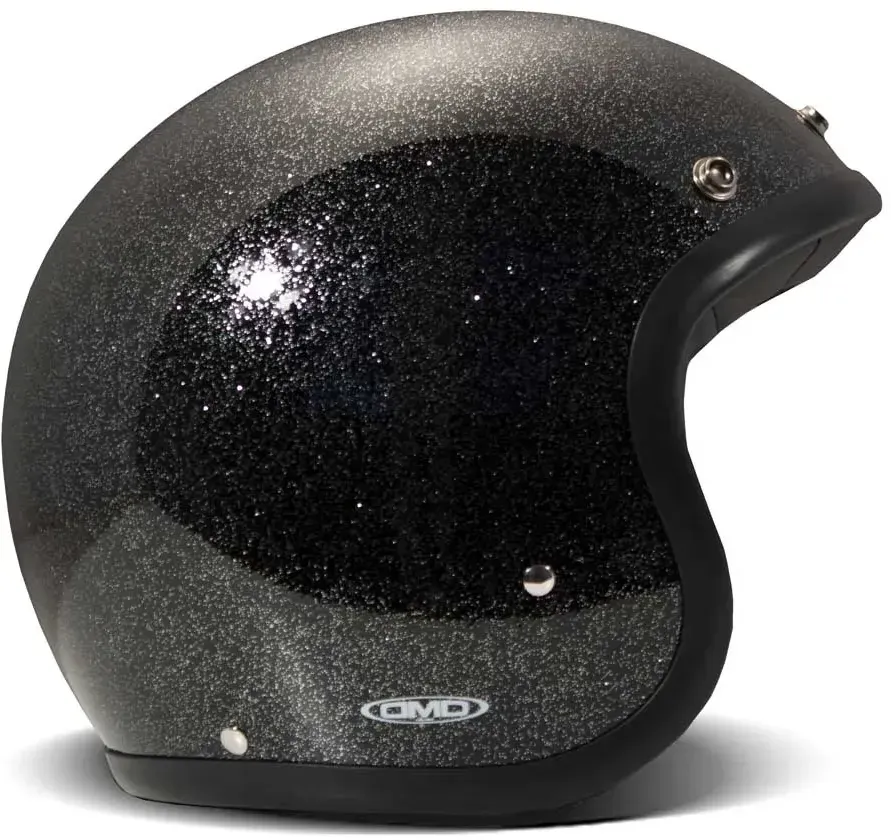 Dmd Retro Jethelm - Glitter Black - S