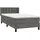 vidaXL Boxspringbett 100 x 200 cm Dunkelgrau