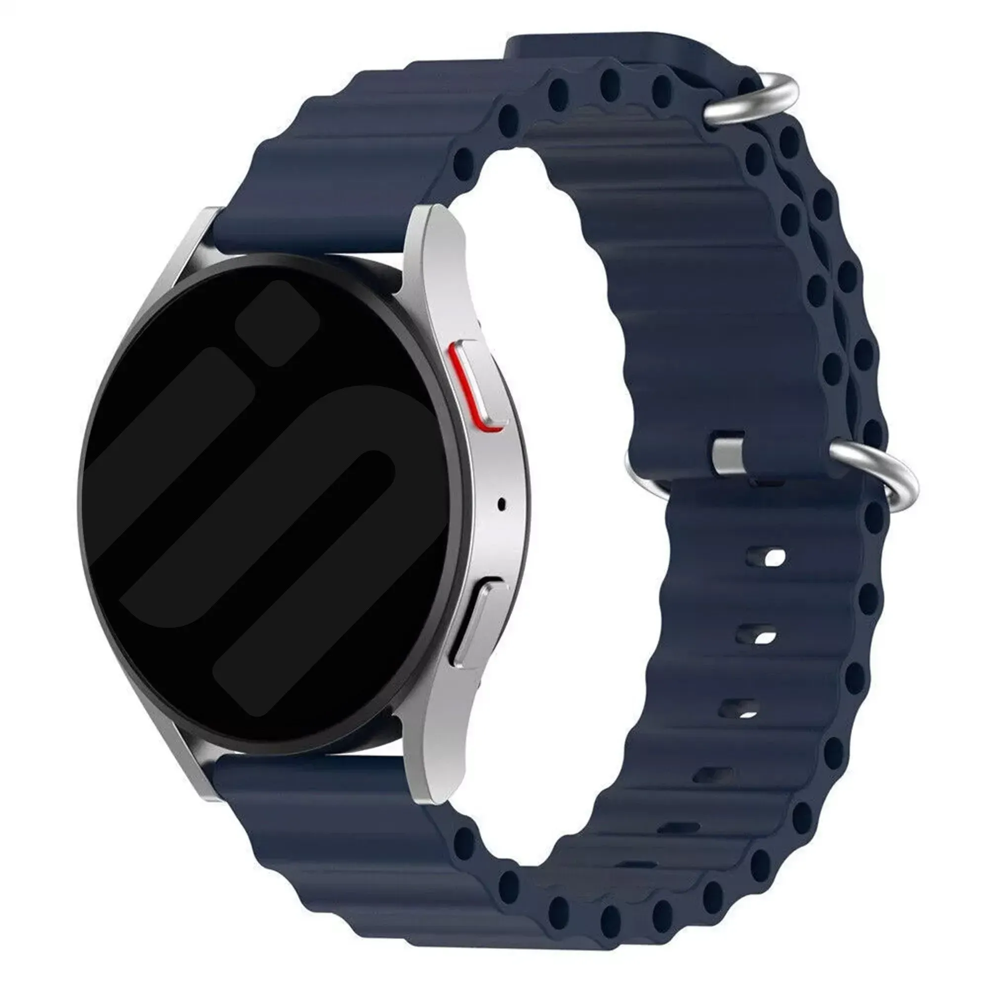 Strap-it Realme Watch 2 (Pro) Armband Silikon 'Ocean' für Realme Watch 2  - Dunkelblau - Schnallenverschluss