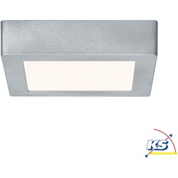 Paulmann LED Wand-/Deckenleuchte LUNAR, eckig, 17x17cm, 230V, 11W 3000K 760lm, Chrom matt PAUL-70648