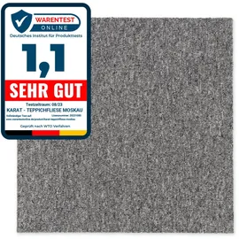 Karat Moscow Teppichfliese 50 x 50 cm Grau