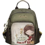 Anekke Muse Backpack Multicolor Olivgrün
