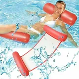 Schwimmendes Bett, aufblasbare Wasserhängematte, Loungesessel, bequemer tragbarer Schwimmer für Pool und Strand, für Erwachsene und Kinder